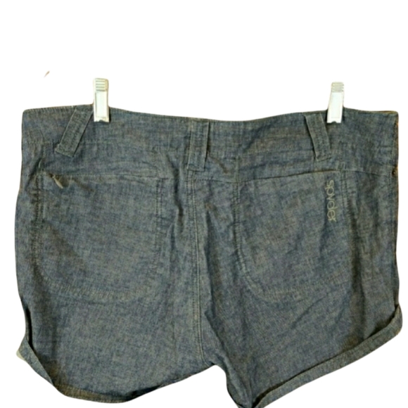 Spyder Widow Chambray Cuffed Hiking Outdoor Walking Shorts LG - Picture 10 of 10